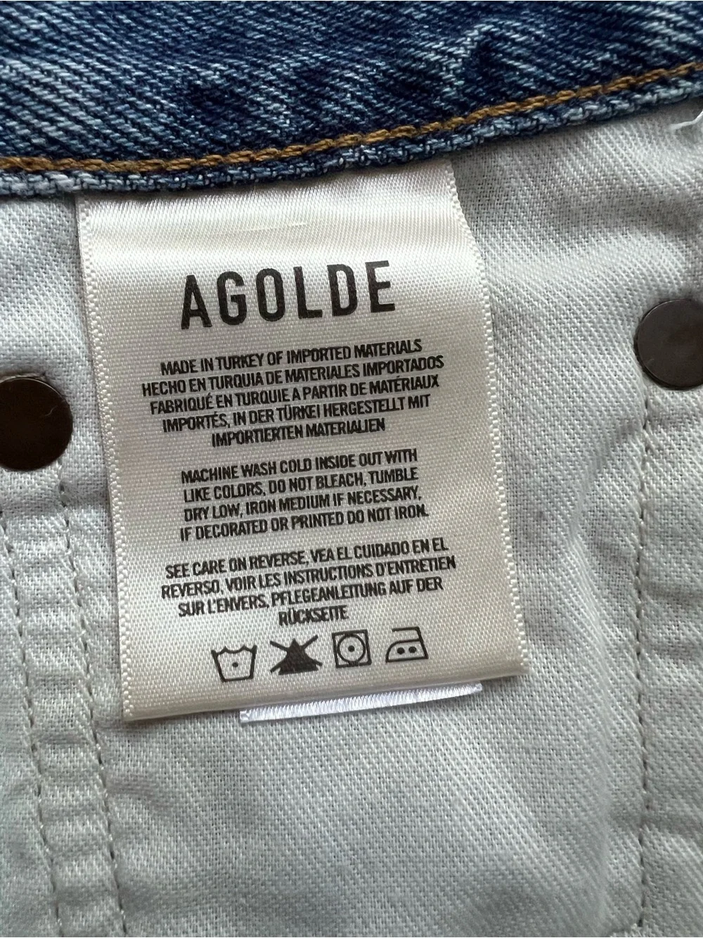 AGOLDE Parker Long Jean Shorts 22